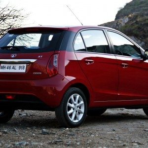 Tata Bolt still red rear