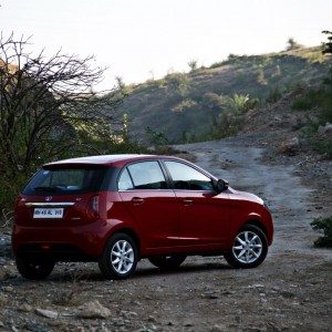 Tata Bolt still red rear