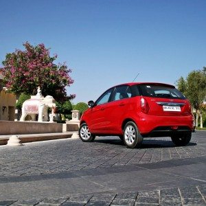 Tata Bolt still red rear