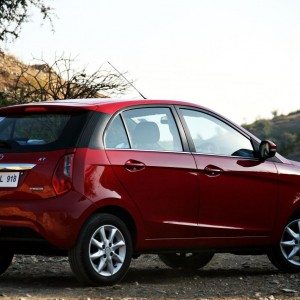 Tata Bolt still red rear