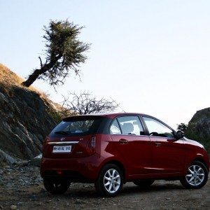 Tata Bolt still red rear