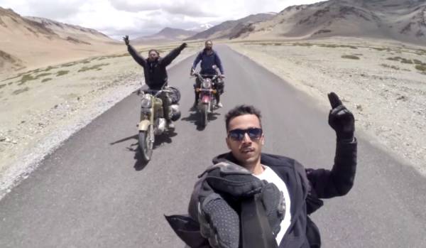 bikers reveling in Leh Ladakh