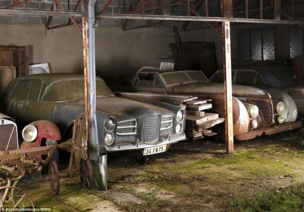 car collection discovered in french barn