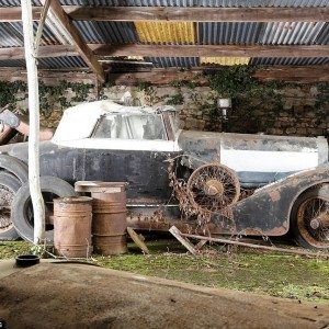 exotic cars found in french barn