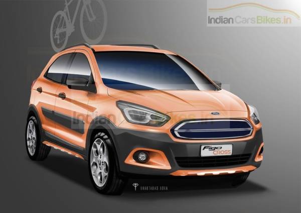 Ford Figo Cross Render