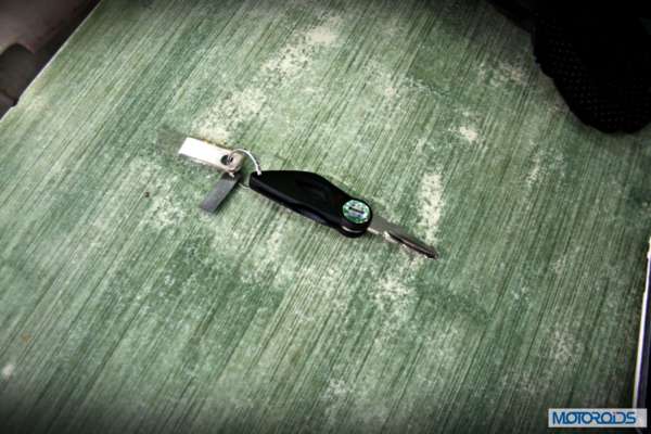 The switchblade-style key is a miniature work of art