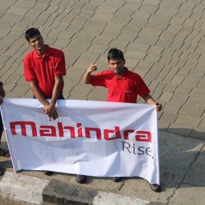 Mahindra Production Milestone Human Chain