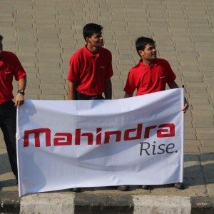 Mahindra Production Milestone Human Chain