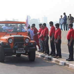 Mahindra Production Milestone Human Chain