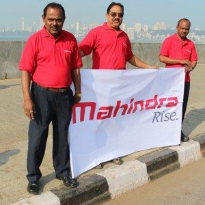 Mahindra Production Milestone Human Chain