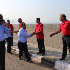 Mahindra Production Milestone Human Chain