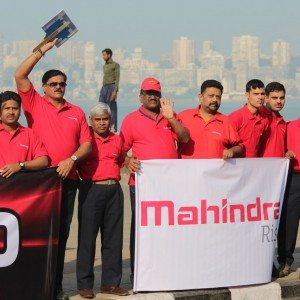 Mahindra Production Milestone Human Chain