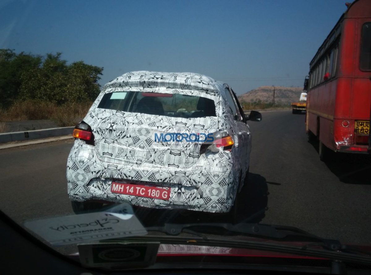 Tata Kite Hatchback Spied In Pune Back