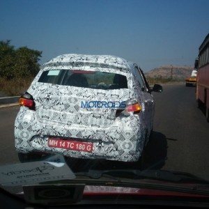 Tata Kite Hatchback Spied In Pune Back