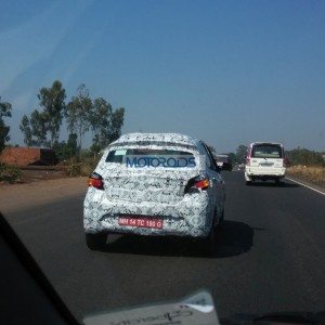 Tata Kite Hatchback Spied In Pune Back