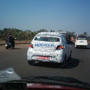 Tata Kite Hatchback Spied In Pune Back