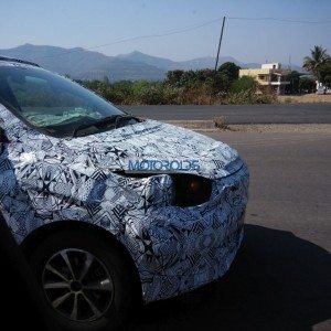 Tata Kite Hatchback Spied In Pune Headlight