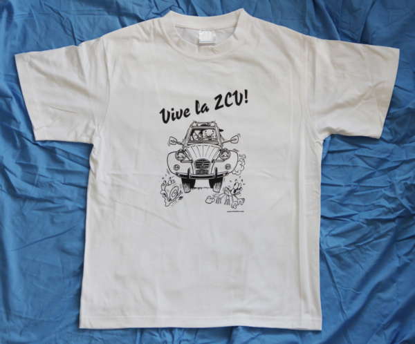 Vive la 2CV TShirt white Pic2