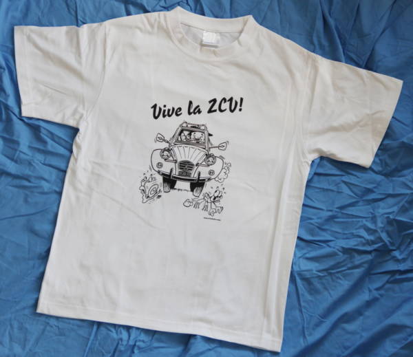 Vive la 2CV TShirt white Pic3