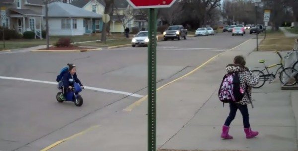 kid on a bike