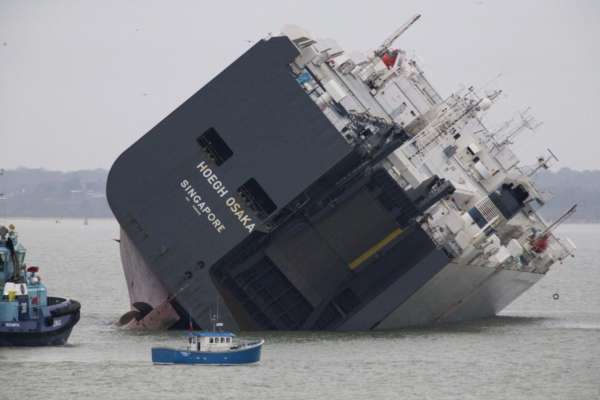 stranded cargo ship - 2