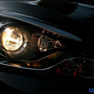 Hyundai Verna S headlight on