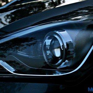 Hyundai Verna S headlight detailed view
