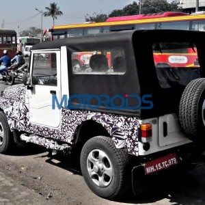 Mahindra Thar spy image