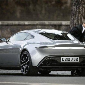 Daneil Craig spotted during filming Spectre in Aston Martin DB