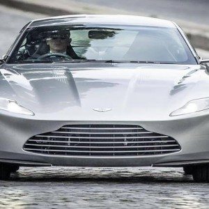 Daneil Craig spotted during filming Spectre in Aston Martin DB