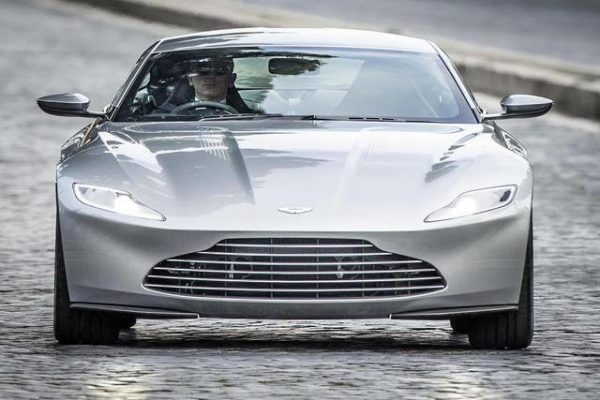 Daneil Craig spotted during filming Spectre in Aston Martin DB