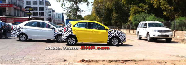 Ford Figo Sedan spied