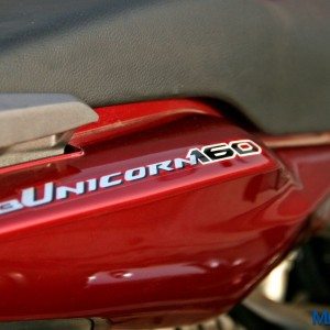 Honda CB Unicorn  Review Static and Details Rear Panel