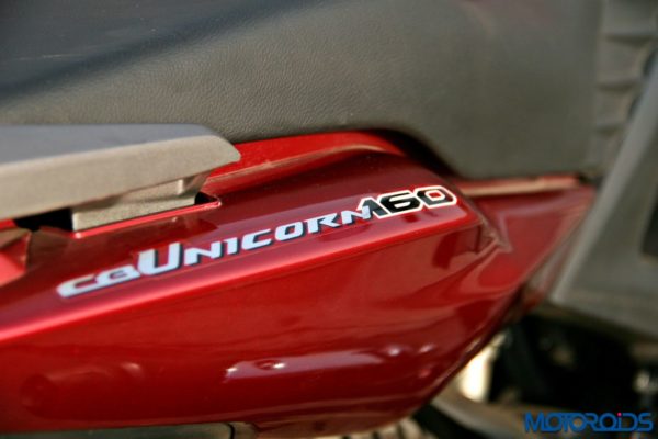 Honda CB Unicorn 160 Review - Static and Details - Rear Panel - 2