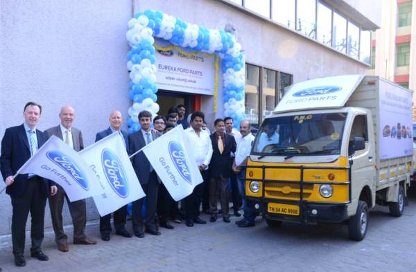 John Cooper VP Customer Service Ford Asia Pacific and Nigel Harris President Ford India at the inauguration of Eureka Ford Parts Chennai