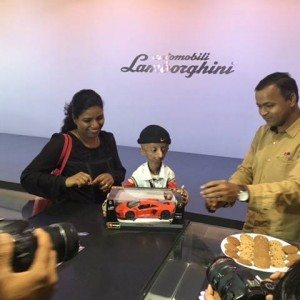 Kid with progeria celebrates th birthday with Lamborghini Mumbai