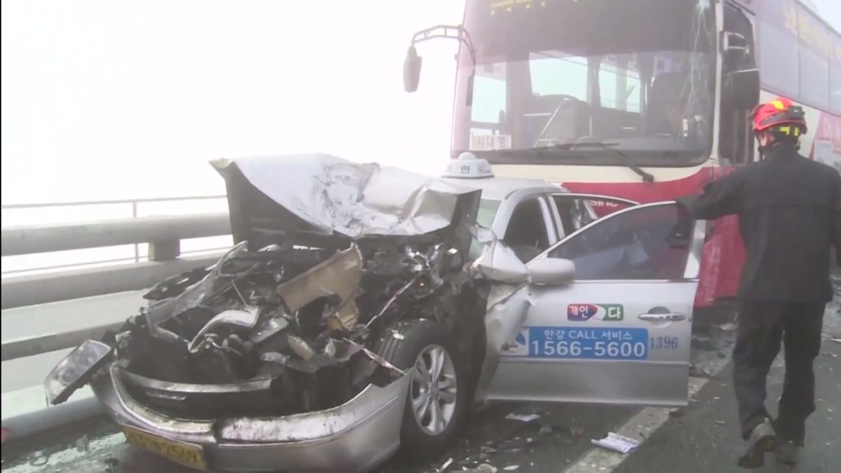 Korea Vehicle Pile Up