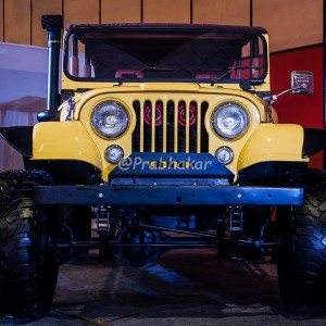 Mahindra Thar Modified front Hyderabad International Auto Show