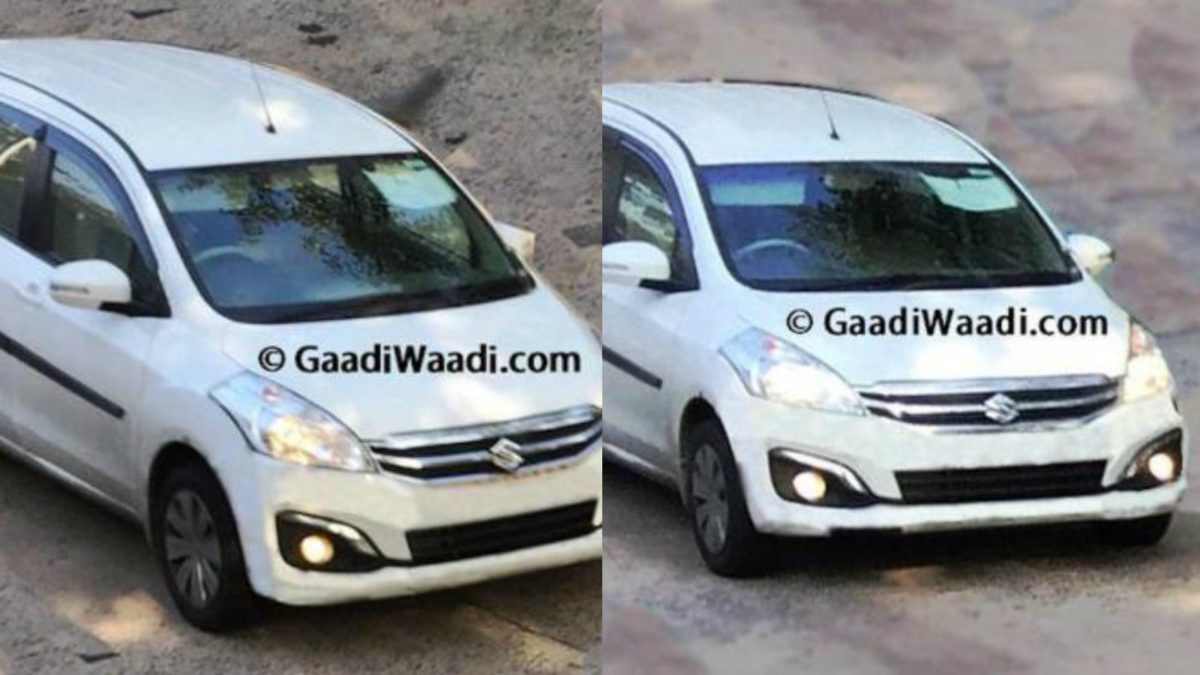 Maruti Ertiga facelift uncovered