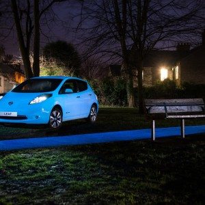 Nissan Leaf glow in the dark