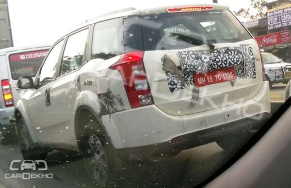 new 2015 Mahindra XUV500 facelift spy images (1)