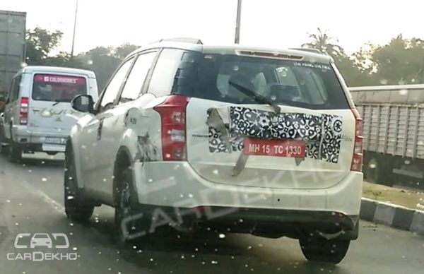 new  Mahindra XUV facelift spy images