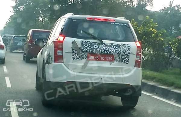 new 2015 Mahindra XUV500 facelift spy images (3)