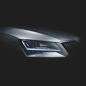 new  Skoda Superb teaser images