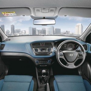 Hyundai i Active Official  Interior Aqua blue Black