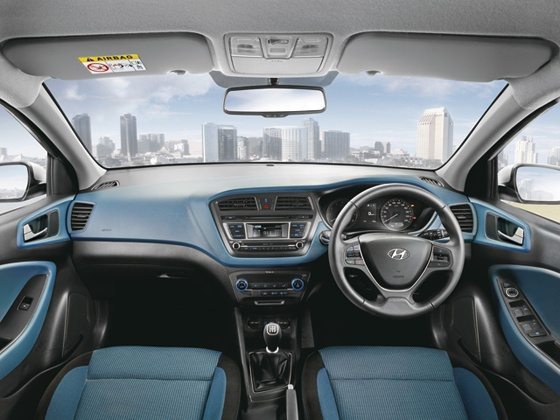 2015 Hyundai i20 Active Official (2) - Interior  Aqua blue+Black