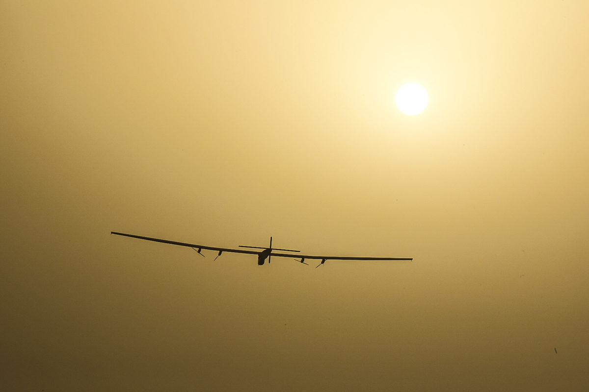 Solar Impulse  RTW nd Flight Muscat to Ahmedabad Take off Stefatou