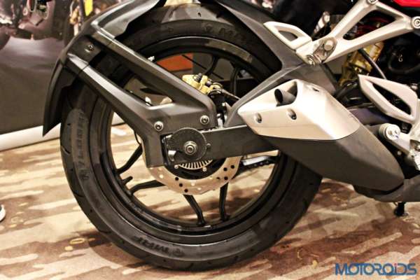 Bajaj Pulsar RS200 Launch - Exhaust and Rear Disc