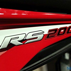Bajaj Pulsar RS Launch Rear Cowl with RS Sticker
