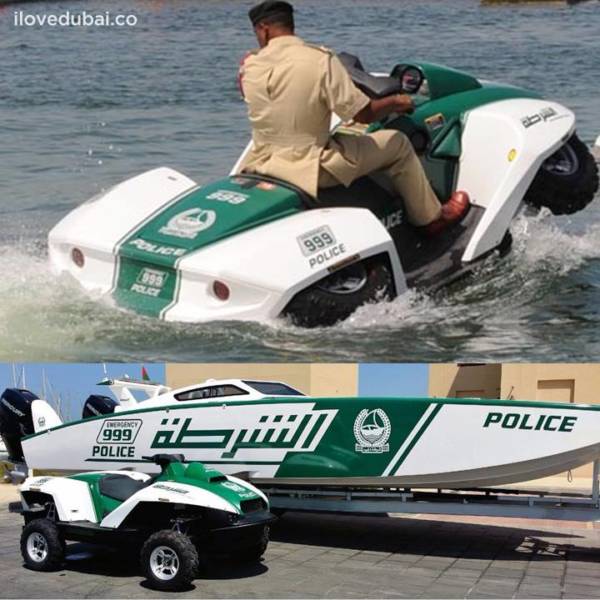 Dubai Police Quadski and GCC Speed Boat